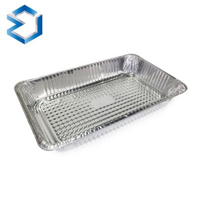 China Food 3014 Alloy Manufacturing BBQ Used Aluminum Foil Container Rectangle Steamer Table Pan Aluminum Comtainer For Food Takeaway Packaging for sale