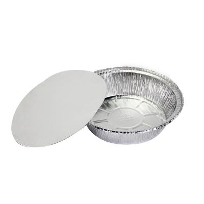 China 7 Inch Round Cake Pan Ready To Eat Form R60 High Quality Cheap Bulk Restaurant Or Aluminum Foil Food Container Kick Packing Takeout Box for sale