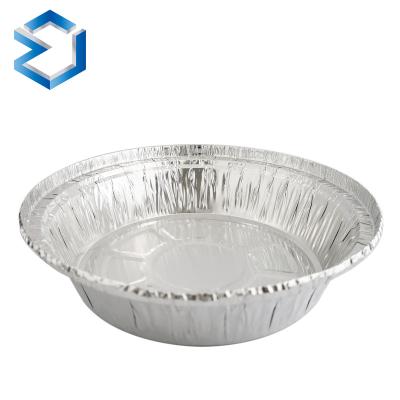 China Food 7 Inch Food Grade Aluminum Foil Container Disposable Aluminum Foil Food Container With Lid Aluminum Foil Baking Tray for sale