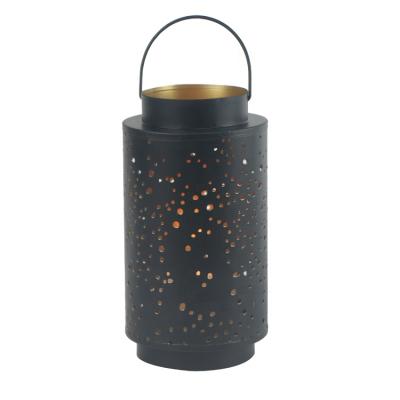 China ECO-frendly Two Tone Color Wedding Decoration Hollow Out Metal Lantern for sale