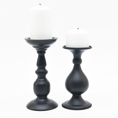 China Metal Column Wax Pole Stand Table Candlestick Stand Church Wedding Decoration Luxury Modern European Style Candle Holder for sale