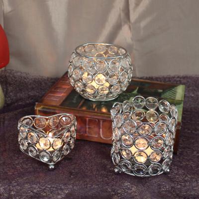 China ECO-frendly Table and Wedding Decoration Ramadan K5 Crystal Candle Holder for sale