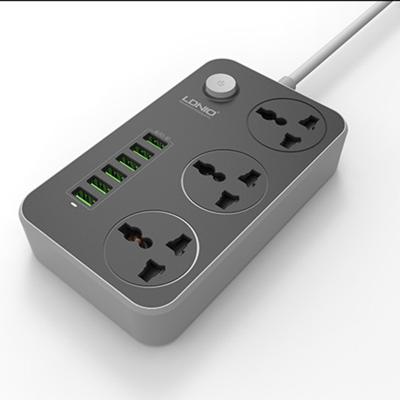 China USB Extension Lead Power Strip , 6 Multi Socket Charger Panel Strip Outlet BJ-STRIP-0005 for sale