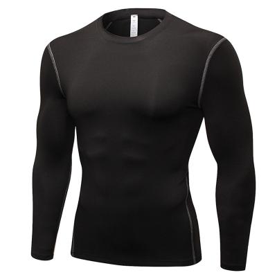 China Custom Logo Men's Sports Compression Anti-Wrinkle Under Base Layer Sport T-Shirt for sale