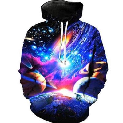 China New Fashion Breathable Casual 3D Digital Printed With Hood Sweater Wholesale Mens Trendy Hoodie for sale