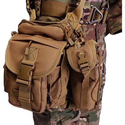 China Hunting Waterproof Military Tactical Satchel Bag Drop Leg Pouch Bag Hunting Outdoor Satchel Bike Cycling Hunting Shoulder Bag Customized Size for sale