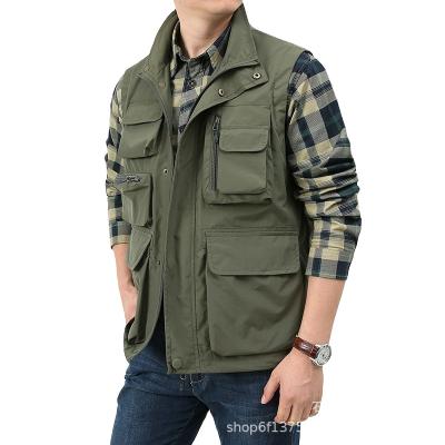 China Vests Outdoor Sports Casual Multifunctional Waterproof Photography Quick-drying Men's Vest Casual Vest Plus Size Vest Coat Fashion for sale