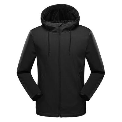 China QUICK DRY Soft Leather Jacket Men Shear Hooded Coat Jacket Women Thickened Windproof Jacket for sale