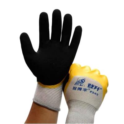 China Wholesale Anti-smash New Type Safety Work Gloves Nice Price Oil Resistant Glove for sale