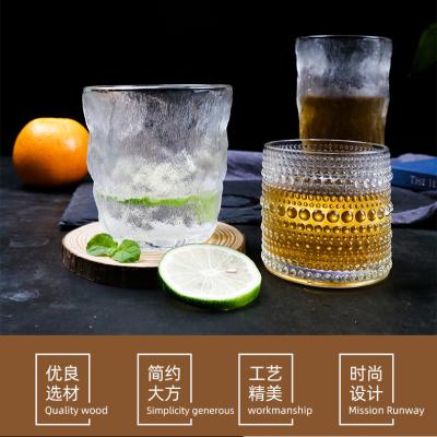 China New Classic/Postmodern wholesale odern reusable whiskey 300-400ml glass water cup glass cup beer mug for sale