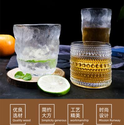 China New Cheap Wholesale Classic/Postmodern Bar Glassware Double Sided Beer Glass Stoneware Beer Mugs Beer Glass Drinking Mug for sale