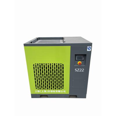 China Lubricated 11KW Industrial Atmospheric Screw Air Compressor for sale