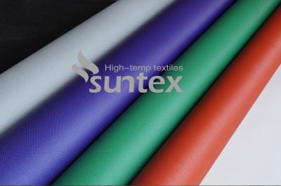 Κίνα Fireproof Waterproof PU Coated Fiber Glass Cloth Flexible Duct Cloth Fabric προς πώληση