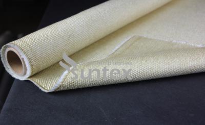 China Vermiculite Coated Fiberglass Fabric For Flexible Compansator zu verkaufen