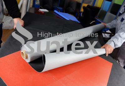 China PU Impregnated Cloth Rubber Coated Fiberglass Fabric For Expansion Joint for sale