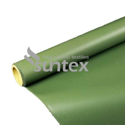 China Heat Insulation Fiberglass Fabric High Temperature Silicone Coated for sale