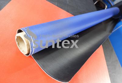 China Glasvezelstof met polyurethaancoating Twill geweven PU-gecoate glasvezeldoek Te koop