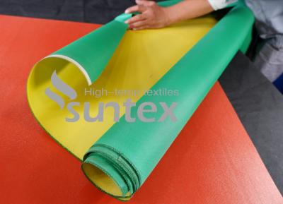 China Fire Retardant PU Coated Waterproofing Fiberglass Cloth Fire Resistant Fabric PU Coated Glass Fiber Fabric High Quality for sale