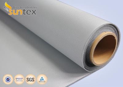 Cina tessuti protettivi del fuoco di 0.4mm Grey Polyurethane Fiberglass Cloth 60min usati per fuoco e le cortine di fumo in vendita