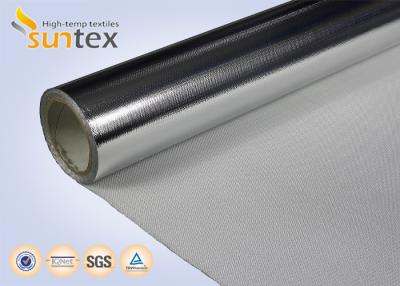 China hohe thermische Flansch-Abdeckung des 0.4mm Isolierschicht-Aluminiumfolie-Fiberglas-Stoff-550C zu verkaufen