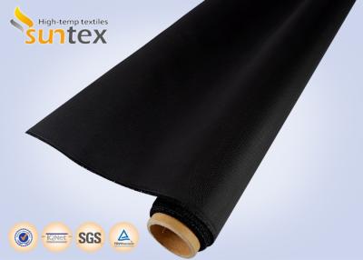 China Flexible Gewebe-Dehnfuge-Stoff-/Schwarz-Fiberglas-Gewebe PU beschichtete feuerverzögerndes M0 zu verkaufen