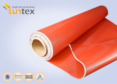 China single side silicone coated fiberglass fabric and both side silicone coated fiber glass Silicone Coated Fiberglass Cloth for sale