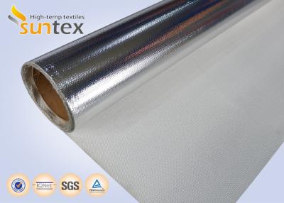 China Gute Qualitäts-Aluminiumfolie beschichtete Stoff lamelliertes Rollenfeuerfestes Fiberglas-Gewebe zu verkaufen