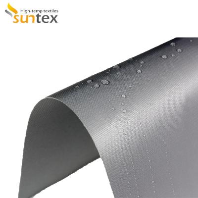 Chine Tissu enduit de silicone de fibre de verre de côté simple pour la fabrication couvrante de soudure et la couverture de soudure résistante au feu à vendre