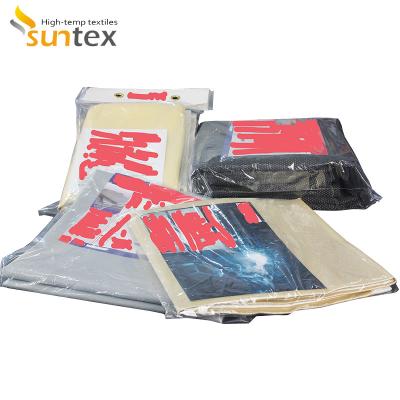 China Manta combinada del fuego del rollo del fuego industrial de Suntex y manta de soldadura resistente al fuego en venta