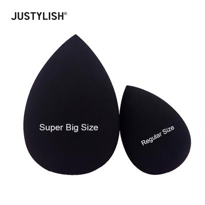 China Big Black Sponge Large Size Drop Shape Makeup Sponge Vegan Latex Foundation Body Blender Liquid Free Super Sponge Blender for sale