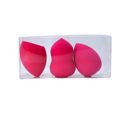 China Non-latex 3pcs PU Latex Cosmetic Sponge Cosmetic Latex Free Costume Beauty Makeup Sponge Set With Box for sale