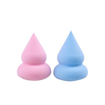 China New Arrivals Beauty Sponge Non-Latex Logo Liquid Custom Microfiber Reusable Ice Cream Squash Base Puff Makeup Blending Sponge for sale