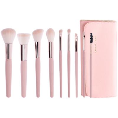 China Soft Pink Makeup Vegan Soft Brush Set Custom Logo Brushes Makeup Set Make Up Brushes for sale