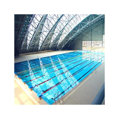 China Prefab Structural Roofing Hot Dip Galvanized Steel Structure Space Frame Swimming Pool Roof Cover For National Sports Center for sale