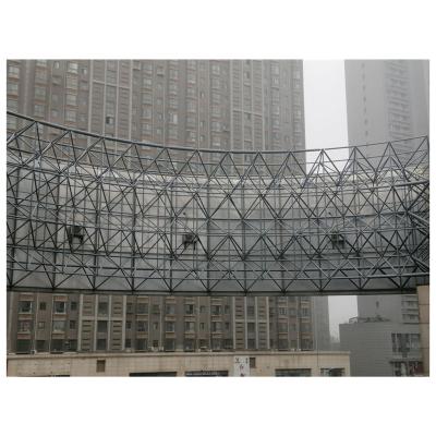 China 2021 Structural Roofing Easy To Build Steel Bolt Ball Joints Space Frame Grid Roof Truss Design For Exhibition Halls for sale