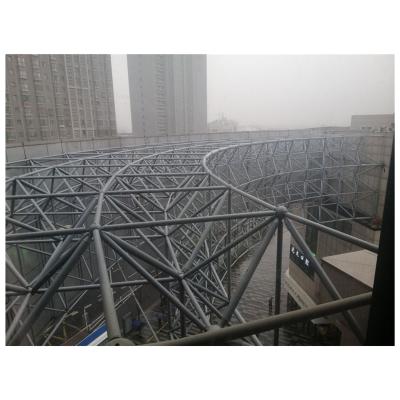 China Structural roofing fast construction Q235/Q355/ASTM/A36/Gr50/SS355 premium curved steel building for space structures for sale