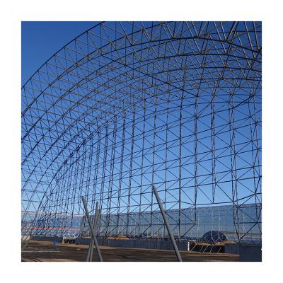 China Quality Assurance Prefabricated Coal Shed Storage Steel Structure Space Structural Covering Frame for sale