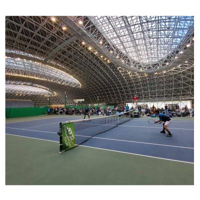 China Prefab Space Frame Truss Stadium Structural Covering Steel Roof Structure For Tennis Court Metal Truss Roofing for sale