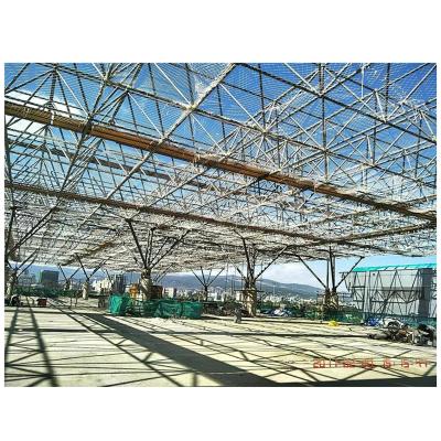 China Premium structural roofing simple convenient operation prefabricated aircraft hangar design in space frame structure for sale