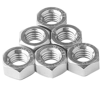 China Heavy Industry 304 Stainless Steel Din A2-70 934 Hex Nut for sale