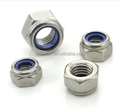 China din985 steel din982 galvanized insert nylon lock nut/nylon nut/stainless nylon self lock nut for sale