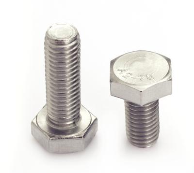 China machine passivation M3-M48 din933 din931 iso4014 iso4017 stainless steel ANSI 316 hex hexagon machine bolt for sale