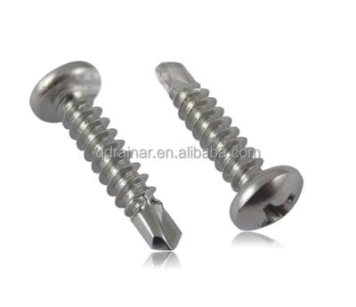 China Ss304 ss316 GBT 950 GBT 845 Cross Head Stainless Pan Self Drilling Head Screw for sale