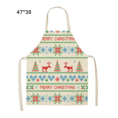 China Merry Christmas Apron Christmas Cleaning Decorations For Kitchen Home Accessories 2021 New Aprons for sale