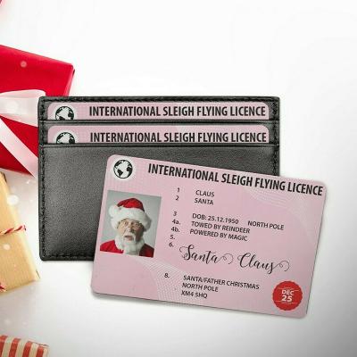 China 1000pcs/design Plastic Card Theft Permit Christmas Eve Driving License Christmas Style Christmas Gift 2021 New Arrivals for sale