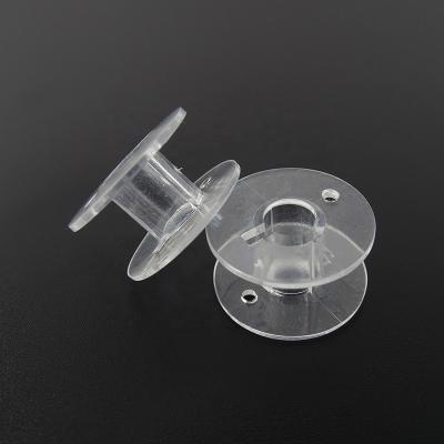 China AS Plastic Sewing Machine Bobbins Coils Bobbin Part Spool For Household Sewing Machine Sewing Craft Transparent Size One for sale