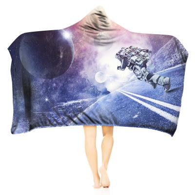 China Portable Blanket Starry Hooded Winter Starry Blanket Polyester Anti-Wrinkle Polyester Anti-Wrinkle Blanket Popular Custom Sky Covering for sale