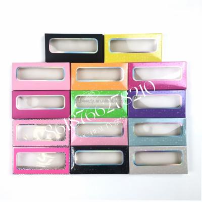 China Hot Selling Thick Custom Logo Dark Pink Eyelash Case Wholesale Candy Wick Sweet Box for sale