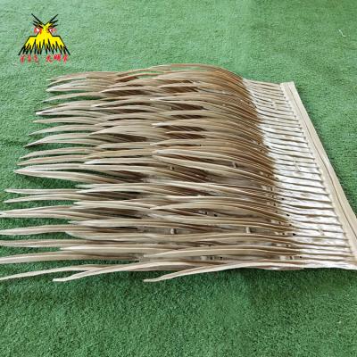 China Artificial palm leaves cover for beach umbrella thatched roof for sale