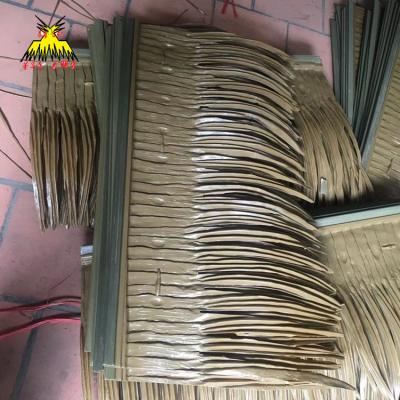 China Tropical tropical artificial palm leaves for thatch roofing for sale